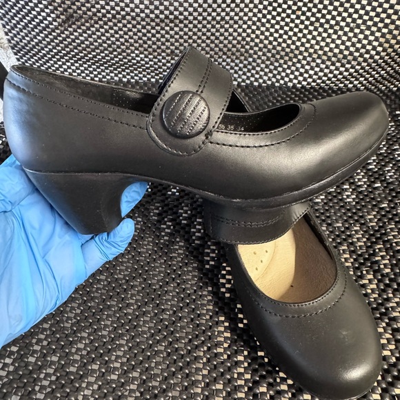 ANDREA  Black Mary Jane Heels - Picture 9 of 10